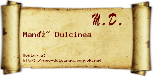 Manó Dulcinea névjegykártya